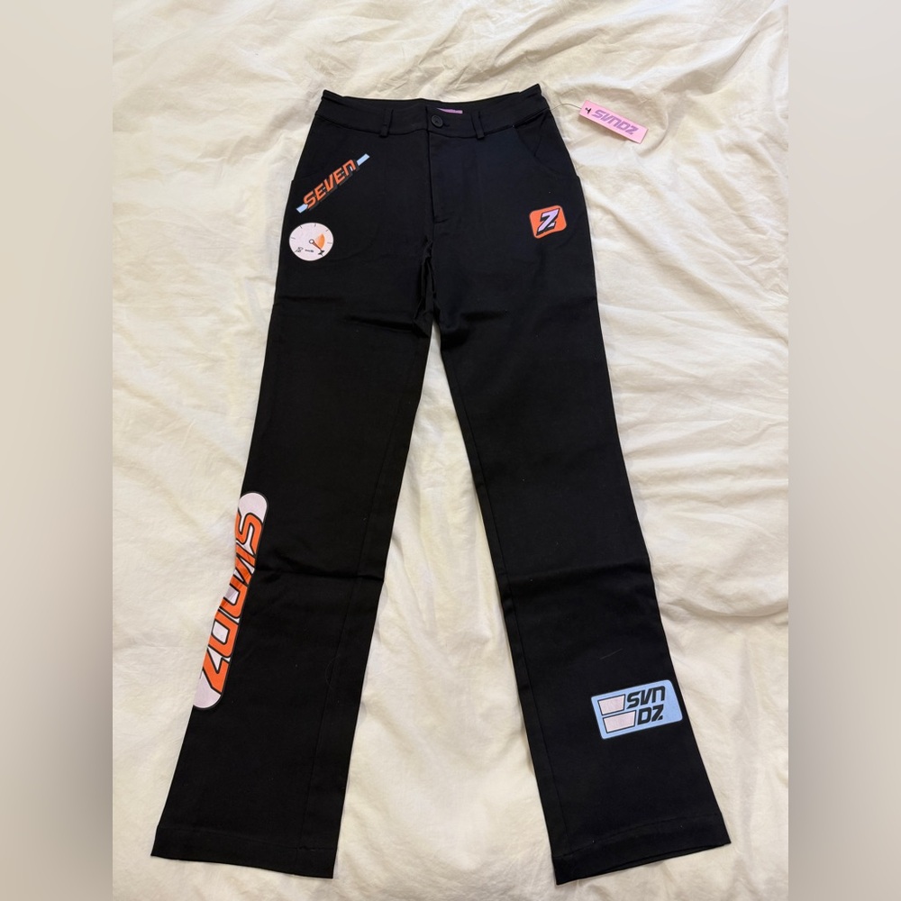 Svndz black printed jeans